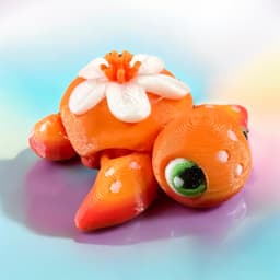 Baby Orange Blossom Turtle Articulated Flexi 3d model