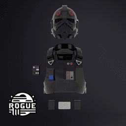 Sienar Test Tie Pilot Armor 3d model