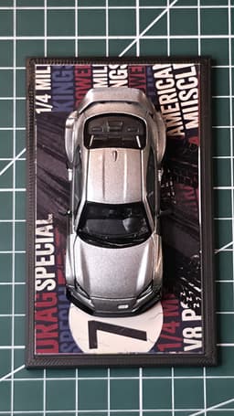 1/64 Scale Magnetic Car Display STL Files | Modular Wall Mount 3d model