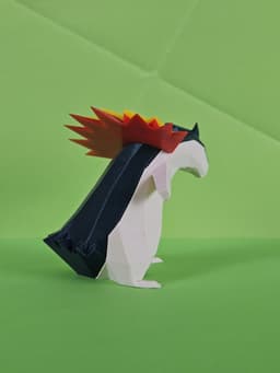 Typhlosion Low Poly Pokemon 3d model