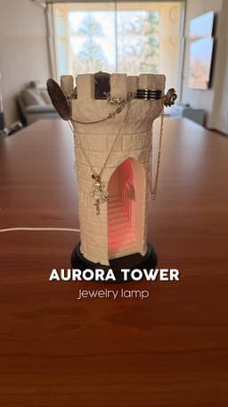 AURORA TOWER | JEWELRY LAMP 3d model