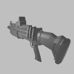 Modern Shotgun Miniature STL File v2 3d model