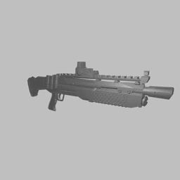 Modern Shotgun Miniature STL File v2 3d model