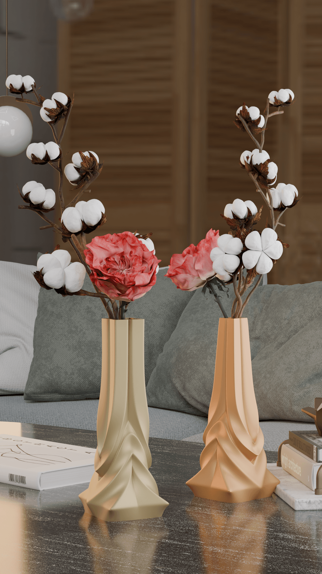 Modern Sculptural Vase 3d model