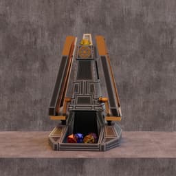 Sci-fi Spaceship Dice Tower 3d model
