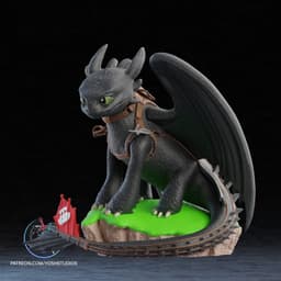 Life Size Toothless 3D Printer STL File 3d model