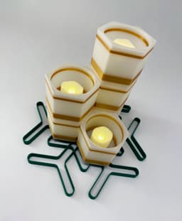 Tealight Lanterns Set - Christmas Holidays Ornament 3d model