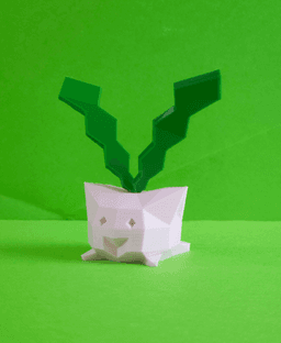 Hoppip Low Poly Pokemon 3d model