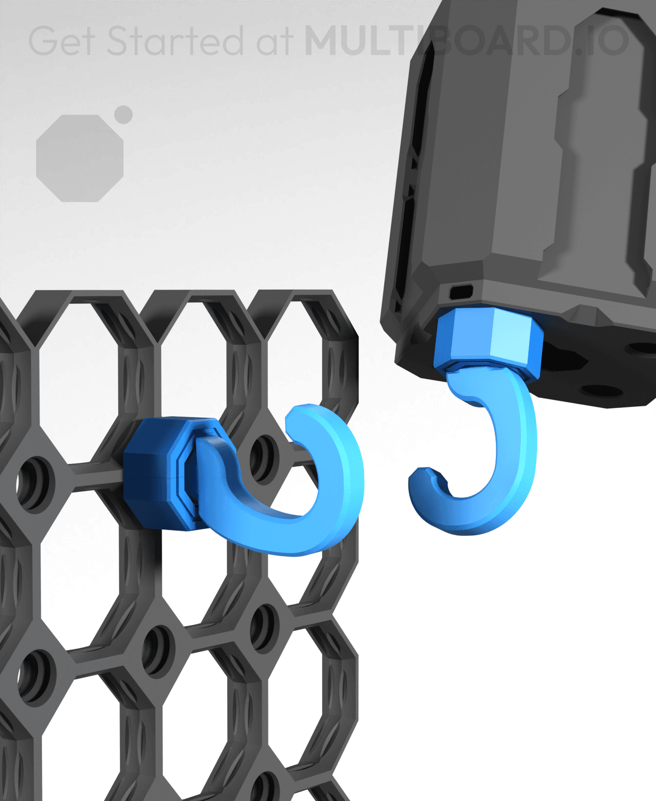 Small Thread Swivel Hook 3d model