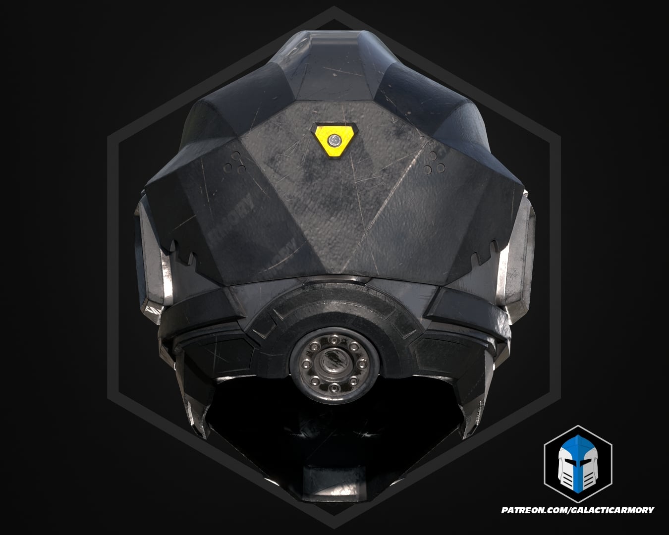 HD2 Null Cipher Helmet - 3D Print Files 3d model
