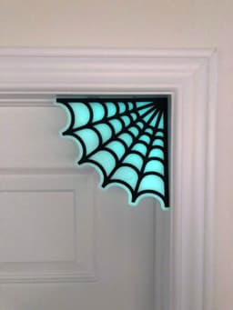 Spider Web Corner Decoration 3d model