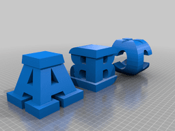 A B C .&. A-Z 3d model
