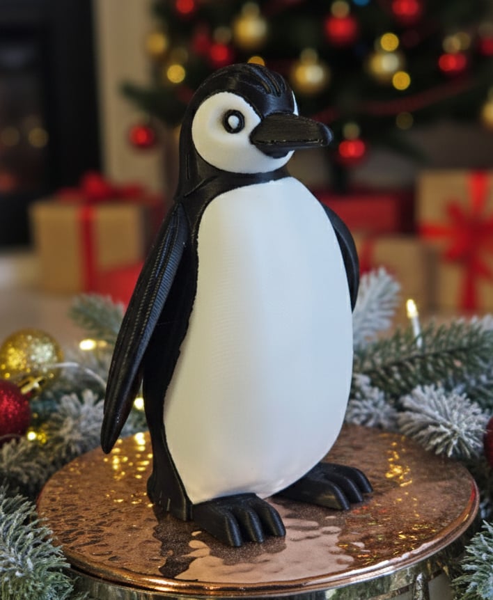 Ornate Penguin Figure 3d model