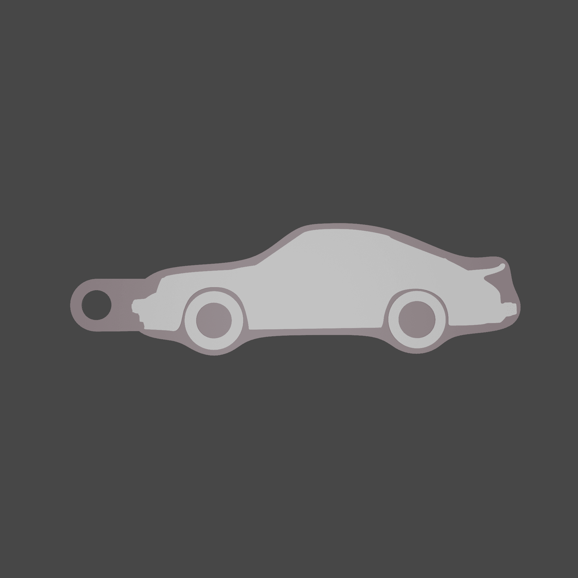 Porsche 911 (1980s) Keychain 3d model