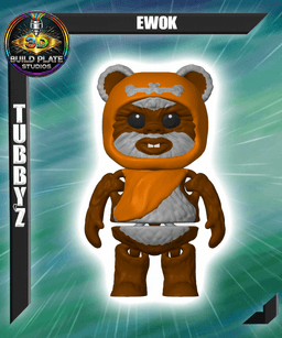 STAR WARS Ewok Multicolor Flexi Print-In-Place 3d model