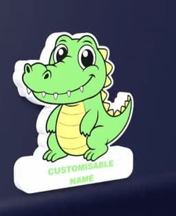 Cute Crocodile V2 – LED Strip compatible 3d model