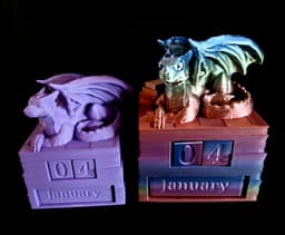 Loafer Dragon Calendar (Personal Use) 3d model