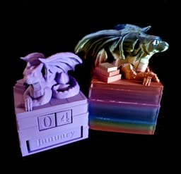 Loafer Dragon Calendar (Personal Use) 3d model