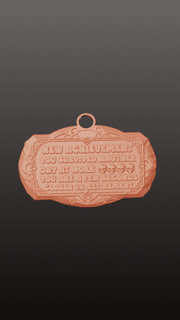 Free The Work-Life Rear-View Reminder.stl 3d model