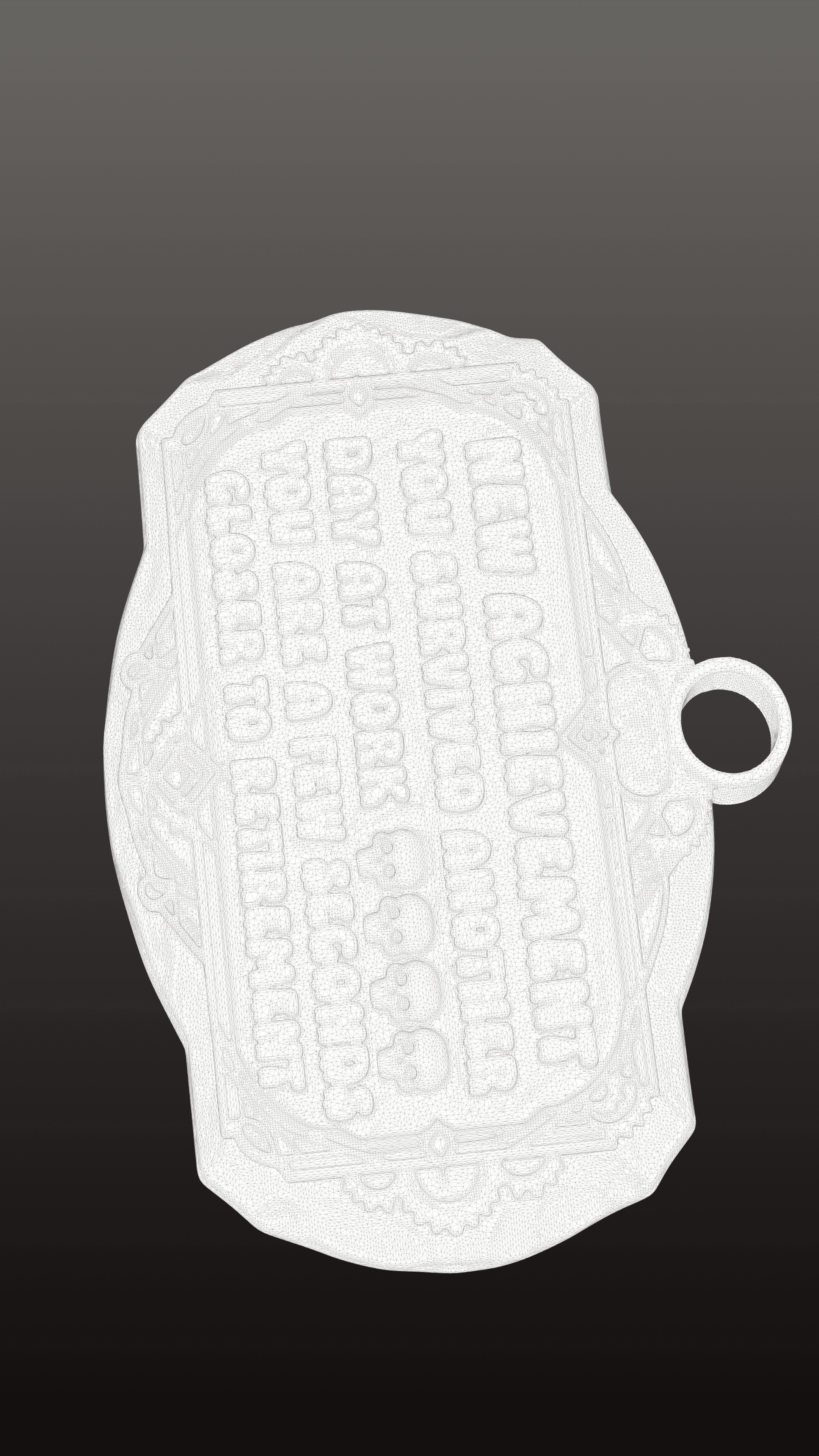 Free The Work-Life Rear-View Reminder.stl 3d model