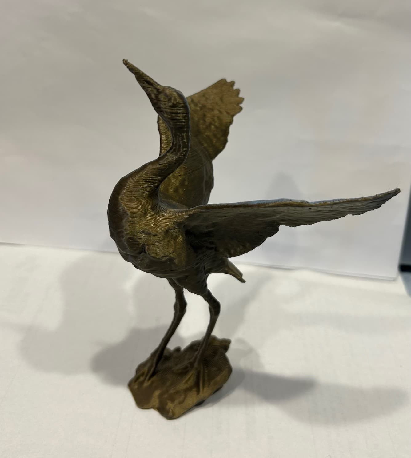 Crane Bird Figurine 3d model