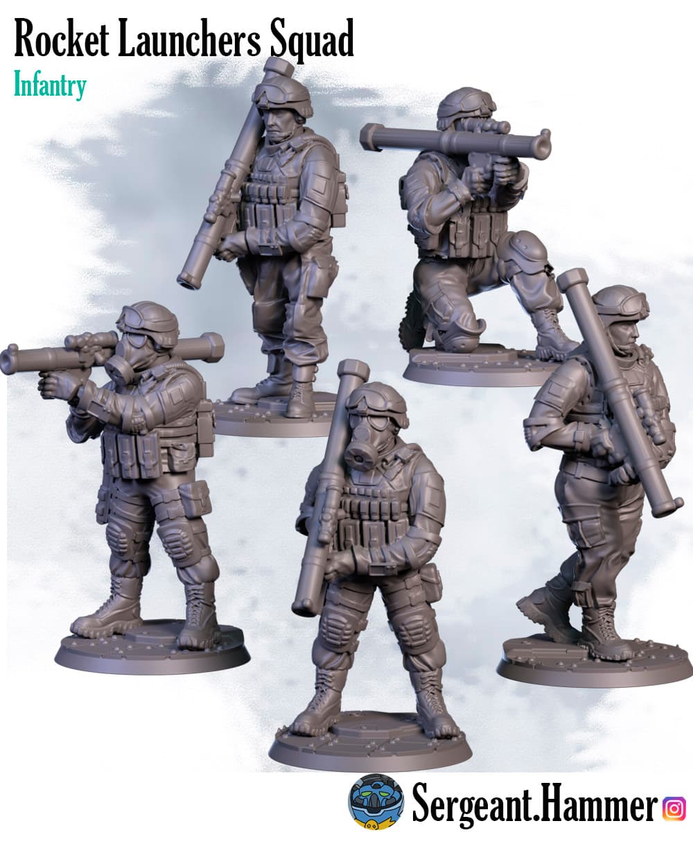 Rocket Launcher Squad 3d model