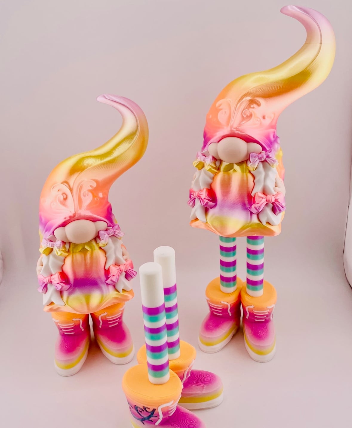 Fancy Long Legs Girl Gnome 3d model