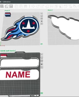 Tennessee Titans Sign - LED Strip Compatible 3d model