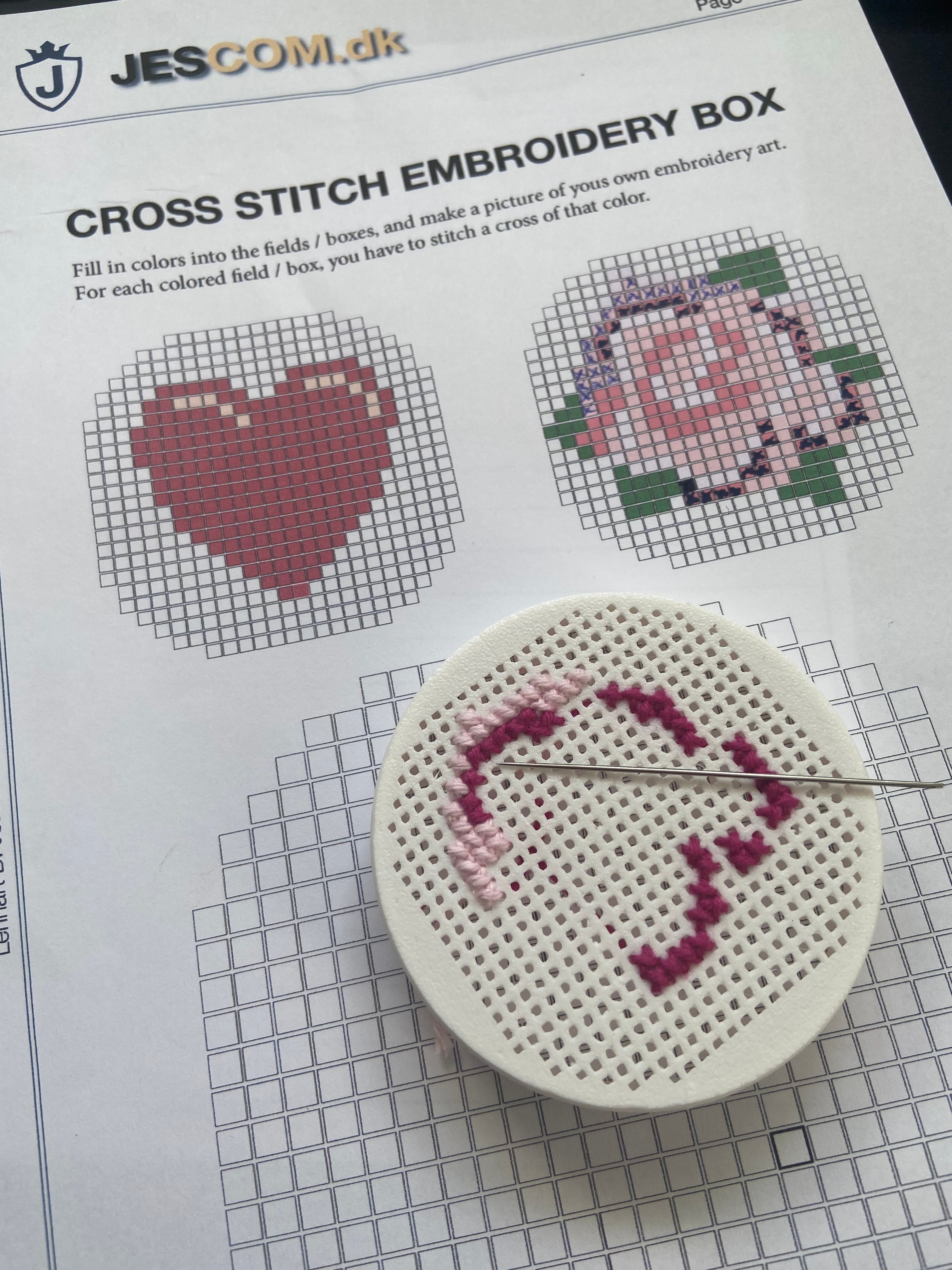 Cross Stitch Box 3d model