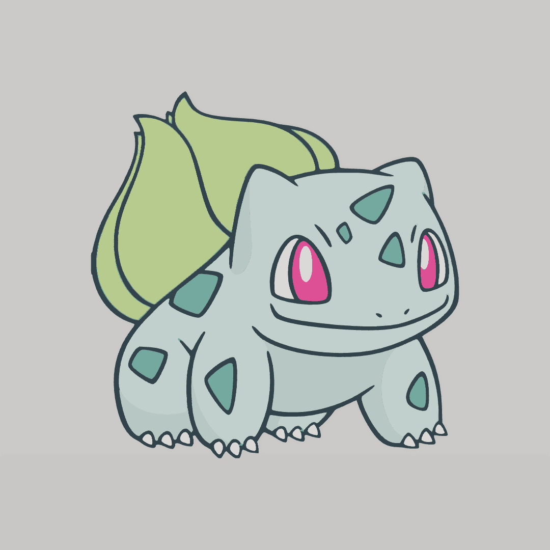 Bulbasaur #001 Wall Art 3d model