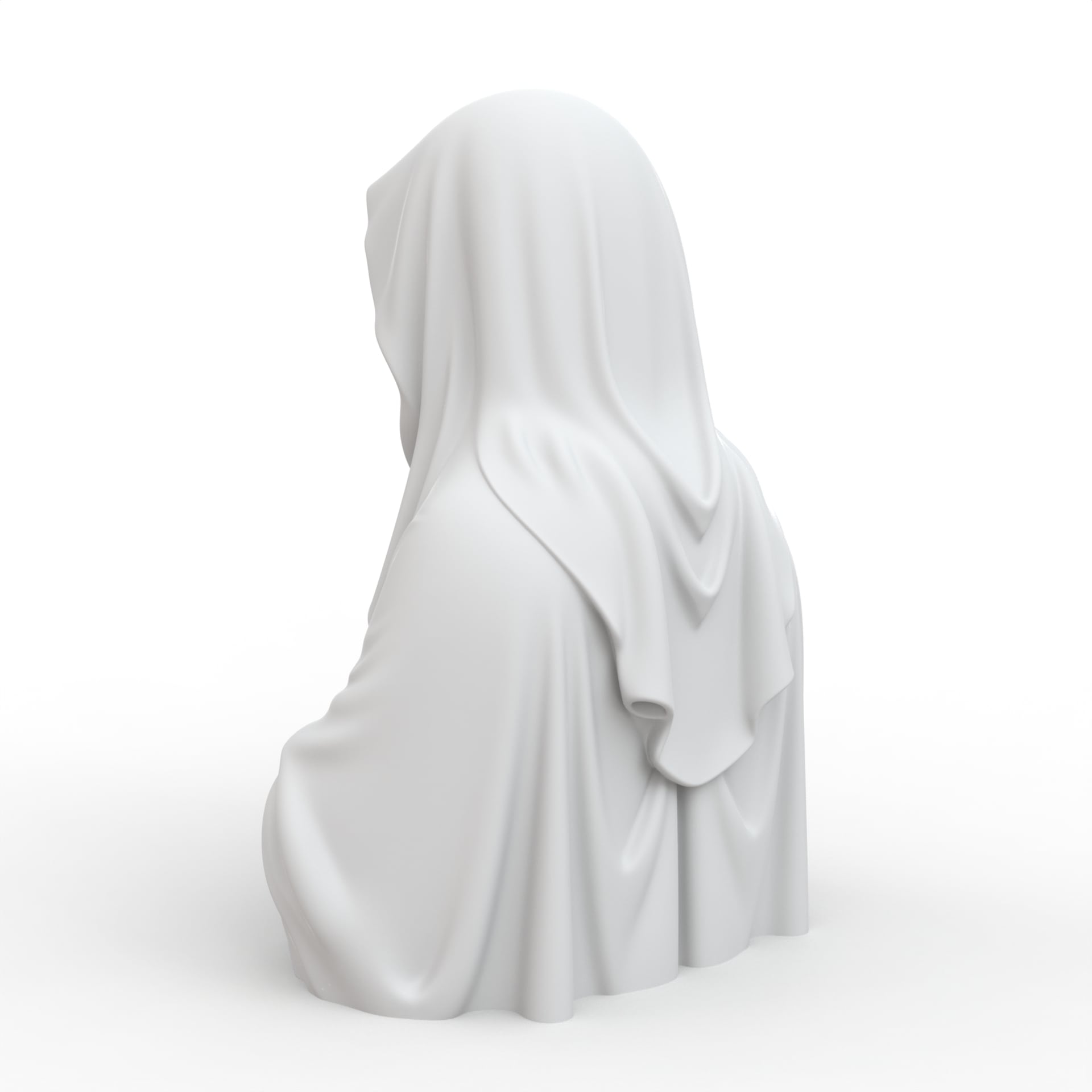 Praying Virgin Mary Statue 3d model
