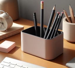 Modern two-tone Pencil Holder 3d model