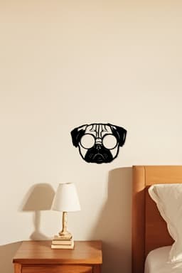 Pug Wall Art, Wall Decor, Home Decor 3d model