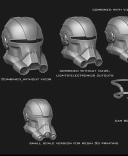 Echo helmet from Bad Batch 3d model