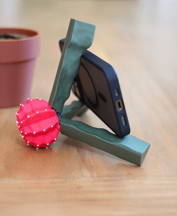 Phoney Cactus - The Moon Cactus Phone Stand 3d model