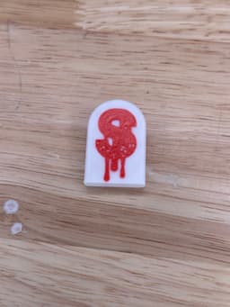 Ghoulishly Great: Multi-Color Halloween Headstone Fridge Magnets S 3d model