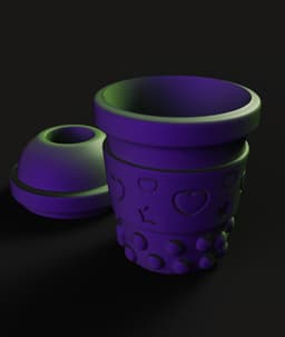 Boba Cup STL | Desk Decor 3D Print | Snap Lid 3d model