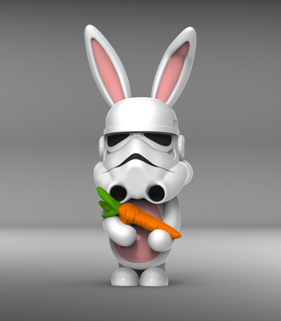 Storm Trooper Bunny 3d model