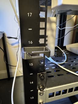Server Rack Twist Lock Cable Management 3d model