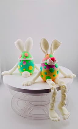 Masked Bunny Easter Egg Flexi 3d model