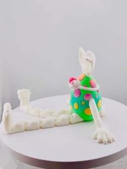 Masked Bunny Easter Egg Flexi 3d model