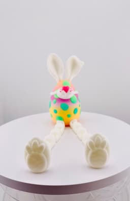Masked Bunny Easter Egg Flexi 3d model