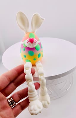 Masked Bunny Easter Egg Flexi 3d model
