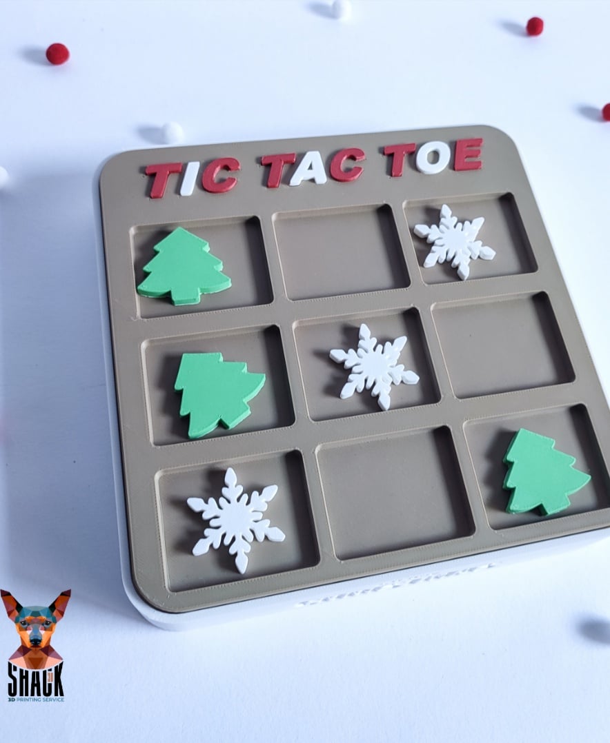 Tic Tac Toe (Christmas Edition) 3d model