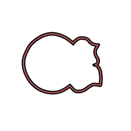 Rosette Leaf Cookie Cutter STL File - 4 inches 3d model