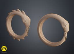 Slay the Spire Silent Relic - Snake Ring 3d model