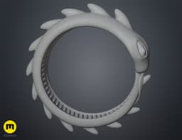 Slay the Spire Silent Relic - Snake Ring 3d model