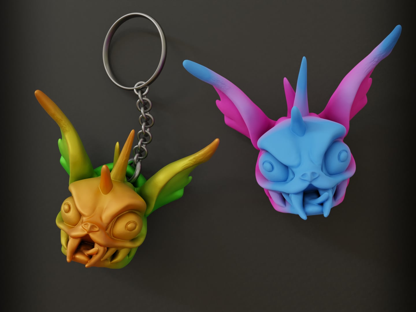 Chupacabra Magnet and Keychain Bonuses 3d model