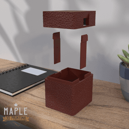 Snap Shut Deck Box - Leather 3d model