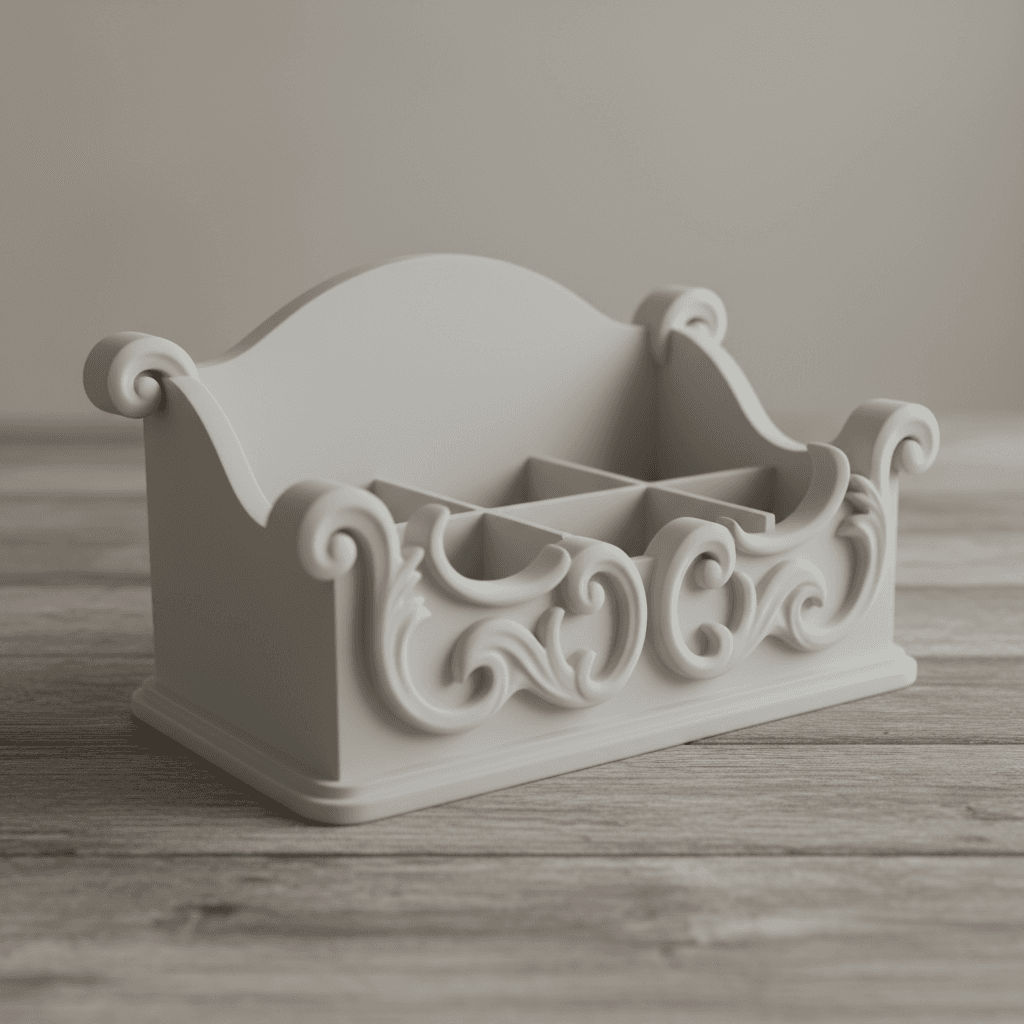 Handmade Decorative Basket 3d model